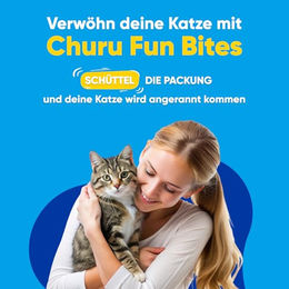 Produktbild von INABA Churu Fun Bites Katzen Leckerlies Huhn und Thunfisch getreidefrei 96 g - 96 g