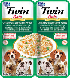 Produktbild von INABA Churu Hund Paste Huhn mit Gemüse in Hühnerbrühe 2x40 g getreidefrei
