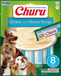 INABA Churu Hundeleckerli Huhn mit Käse getreidefrei ohne Konservierungsstoffe 8 x 20 g – Bild 1 von 9
