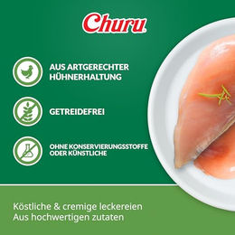 INABA Churu Hundeleckerli Huhn und Thunfisch Getreidefrei und Ohne Konservierungsstoffe 160 g – Bild 1 von 10