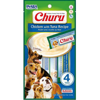Produktbild von INABA Churu Hundeschleckpaste Huhn mit Thunfisch getreidefrei 4x14g - 4 x 14 g