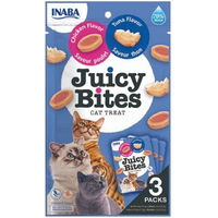 Produktbild von INABA Churu Juicy Bites Katzen Leckerli Huhn und Thunfisch 33,9 g - 3 x 11,3 g