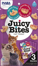 INABA Churu Juicy Bites Katzen Leckerlies Garnelen und Meeresfrüchte Mix 33,9 g - 3 x 11,3 g – Bild 1 von 7