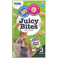 Produktbild von INABA Churu Juicy Bites Katzen Leckerlies mit Huhn und Thunfisch 33,9 g - 3 x 11,3 g