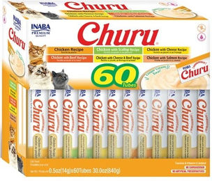 INABA Churu Katzen Leckerli Huhn Cremige Paste für alle Altersstufen 60 x 14g - 60 x 14 g – Bild 1 von 13
