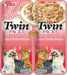 Inaba Churu Katzen-Leckerli Paste Thunfisch und Huhn in Brühe getreidefrei 2 x 40g - 2 x 40 g – Bild 1 von 7