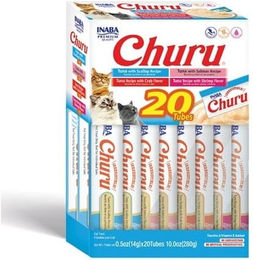 INABA Churu Katzen Leckerli Thunfisch und Meeresfrüchte Mix 20 x 14 g getreidefrei - 20 x 14 g – Bild 1 von 11