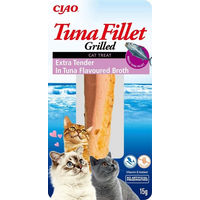 Produktbild von INABA Churu Katzen-Leckerli Thunfischfilet extra zart in Thunfischbrühe 15g - 15 g