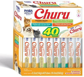Inaba Churu Katzen Leckerlies Huhn Creamy Paste Variety Box 40 x 14 g - 40 x 14 g – Bild 1 von 13