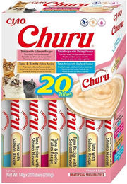 Inaba Churu Katzen Leckerlies Meeresfrüchte Mix Cremige Paste Getreidefrei 20 x 14 g - 20 x 14 g – Bild 1 von 13