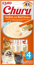 INABA Churu Katzen-Schleckpaste Huhn mit Rind 4x14g - 12 x 14 g – Bild 1 von 5