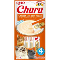 Produktbild von INABA Churu Katzen-Schleckpaste Huhn mit Rind 4x14g - 12 x 14 g