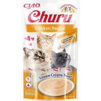 Produktbild von INABA Churu Katzenleckerli Huhn Creme 56 g - 4 x 14 g