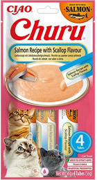 INABA Churu Katzenleckerli Lachs und Jakobsmuschel Creme Paste 56g - 56 g – Bild 1 von 5