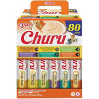 Produktbild von INABA Churu Katzenleckerlis Creamy Snack Mix Huhn und Thunfisch getreidefrei 80 x 14g
