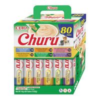 Produktbild von INABA Churu Katzenleckerlis Creme Paste Huhn und Thunfisch getreidefrei 80 x 14 g