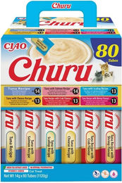 INABA Churu Katzenleckerlis Creme Thunfisch und Huhn Getreidefrei 80 x 14g – Bild 1 von 3