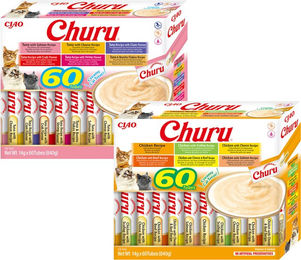 INABA Churu Katzenleckerlis Thunfisch Creme Paste 60 x 14 g getreidefrei - 60 x 14 g – Bild 1 von 13