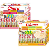 Produktbild von INABA Churu Katzenleckerlis Thunfisch Creme Paste 60 x 14 g getreidefrei - 60 x 14 g
