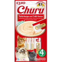 Produktbild von INABA Churu Katzenpaste Thunfisch und Huhn Leckerli 4x14g - 4 x 14 g