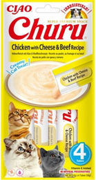 INABA Churu Katzensnacks Huhn mit Käse und Rindfleisch 4x14g Paste - 4 x 14 g – Bild 1 von 13