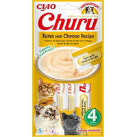 Produktbild von INABA Churu Katzensnacks Paste Thunfisch und Huhn 4x14g