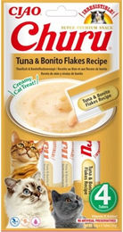 INABA Churu Katzensnacks Thunfisch Paste mit Bonitoflocken 4x14g – Bild 1 von 3