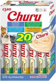 INABA Churu Katzensnacks Variety Mix Thunfisch und Huhn getreidefrei 20 x 14 g - 20 x 14 g – Bild 1 von 11