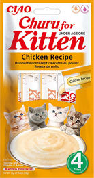 INABA Churu Kitten Creme Leckerli Huhn 4x14 g - 4 x 14 g – Bild 1 von 5