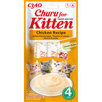 Produktbild von INABA Churu Kitten Creme Leckerli Huhn 4x14 g - 4 x 14 g
