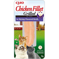 Produktbild von Inaba Churu Leckerli Gegrilltes Hühnchenfilet mit Garnelenbrühe für Katzen