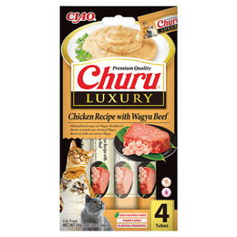 Inaba Churu Luxury Katzen-Schlecksnack Huhn und Wagyu-Rindfleisch 56 g – Bild 1 von 4
