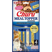 Produktbild von INABA Churu Meal Topper Katzen Cremige Paste Thunfisch und Huhn 56 g - 4 x 14 g