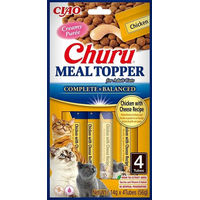 Produktbild von INABA Churu Meal Topper Katzen Ergänzung Huhn und Käse 4x14g - 4 x 14 g