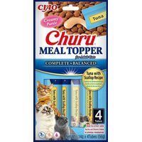 Produktbild von INABA Churu Meal Topper Katzen-Zusatzfutter Thunfisch und Huhn 4 x 14 g - 4 x 14 g