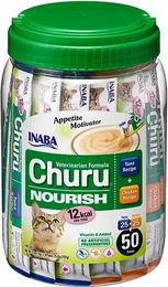 INABA Churu Nourrish Katzensnacks Paste mit Thunfisch und Huhn für alle Altersstufen 50x14g - 50 x 14 g – Bild 1 von 3