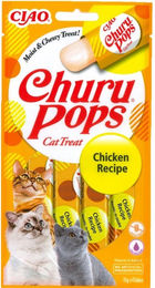 INABA Churu Pops Katzen Leckerli Creme Huhn 4x15g - 12 x 15 g – Bild 1 von 9