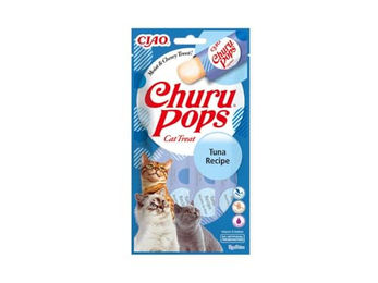 INABA Churu Pops Katzenleckerlis Paste Huhn und Thunfisch 60 g - 4 x 15 g – Bild 1 von 13