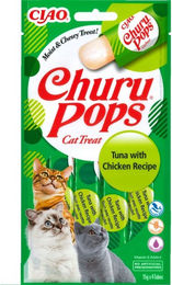 INABA Churu Pops Katzenleckerlis Thunfisch und Huhn getreidefrei 60 g - 48 x 15 g – Bild 1 von 13