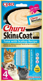 INABA Churu Skin & Coat Katzen Leckerli Thunfisch mit Jakobsmuschel für Adult 4x14g - 4 x 14 g – Bild 1 von 3