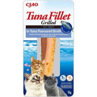 Produktbild von INABA Churu Thunfischfilet in Thunfischbrühe Leckerli für Katzen 15g - 15 g