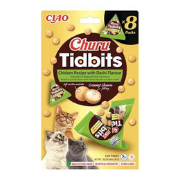 INABA Churu Tidbits Katzen Leckerli Huhn und Thunfisch für Kitten Getreidefrei 96 g – Bild 1 von 5
