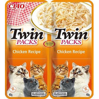 Produktbild von Inaba Churu Twin Pack Katzen Leckerli Huhn in Brühe getreidefrei 2x40 g - 2 x 40 g