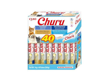 INABA Churu Variety Box Katzen Leckerlis mit Thunfisch und Rind 40 x 14 g für alle Altersstufen - 40 x 14 g – Bild 1 von 11