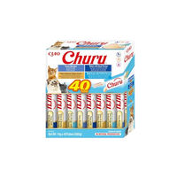 Produktbild von INABA Churu Variety Box Katzen Leckerlis mit Thunfisch und Rind 40 x 14 g für alle Altersstufen - 40 x 14 g