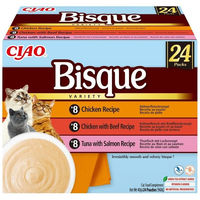Produktbild von INABA Ciao Bisque Cremesuppen-Mischung für Katzen mit Huhn und Thunfisch 24x40g
