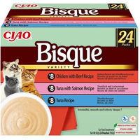 Produktbild von INABA Ciao Bisque Cremesuppen-Mischung für Katzen mit Thunfisch und Huhn 24x40g