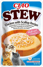 INABA CIAO Stew Katzenfutter Nassfutter Huhn mit Jakobsmuscheln getreidefrei 40 g - 40 g – Bild 1 von 10