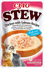 Inaba CIAO Stew Nassfutter für Katzen Huhn mit Lachs getreidefrei 12x40 g - 40 g – Bild 1 von 6