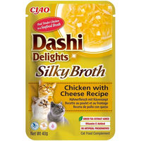 Produktbild von INABA Dashi Delights Silky Broth Katzen Leckerli Huhn und Fisch 40g - 40 g